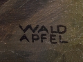 la firma Waldapfel apposta sui dipinti dell’artista